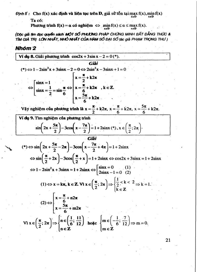 image for page Chuyên Đề về Phương trình Lượng Giác