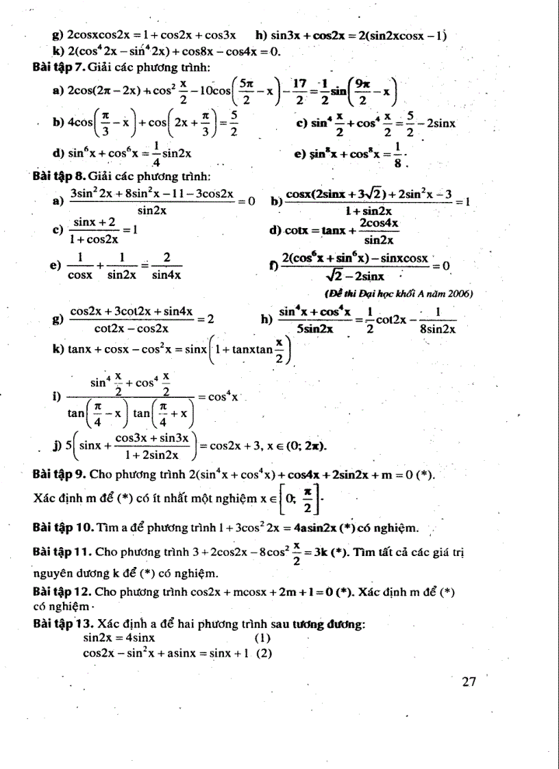 image for page Chuyên Đề về Phương trình Lượng Giác