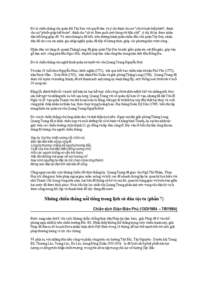 image for page Những chiến thắng nổi tiéng của dân tộc Việt Nam