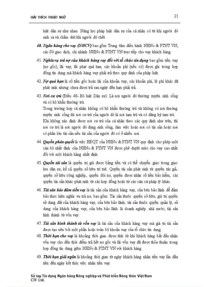 image for page Sổ tay tín dụng ngân hàng nông nghiệp và phát triển nông thôn Việt Nam