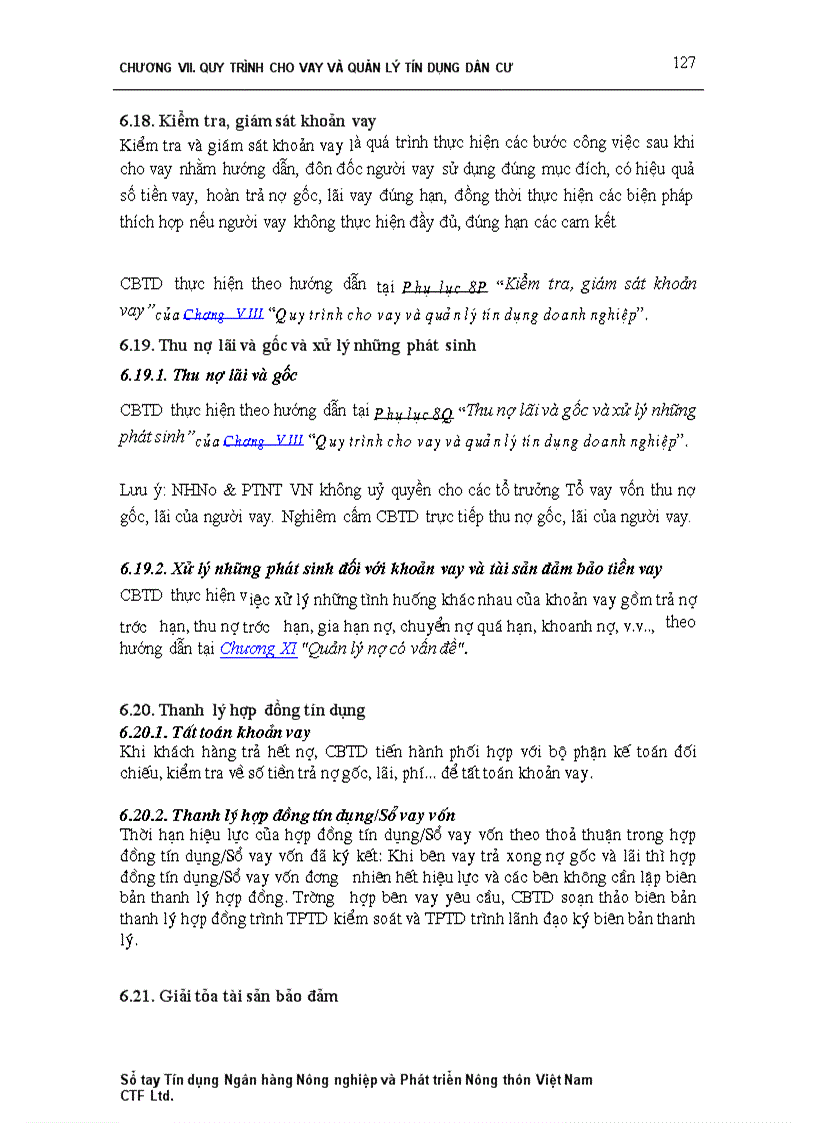 image for page Sổ tay tín dụng ngân hàng nông nghiệp và phát triển nông thôn Việt Nam