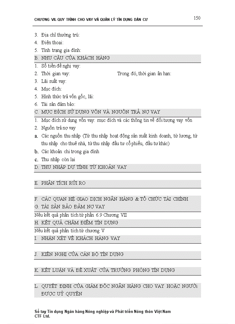 image for page Sổ tay tín dụng ngân hàng nông nghiệp và phát triển nông thôn Việt Nam