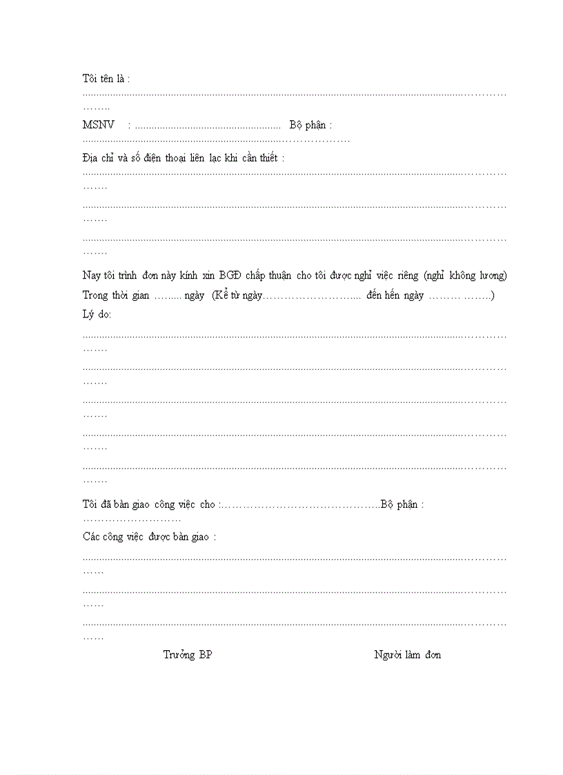 image for page Mẫu quy định quản lý nhân sự