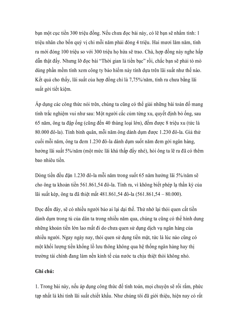 image for page Cách tính lãi suất kép