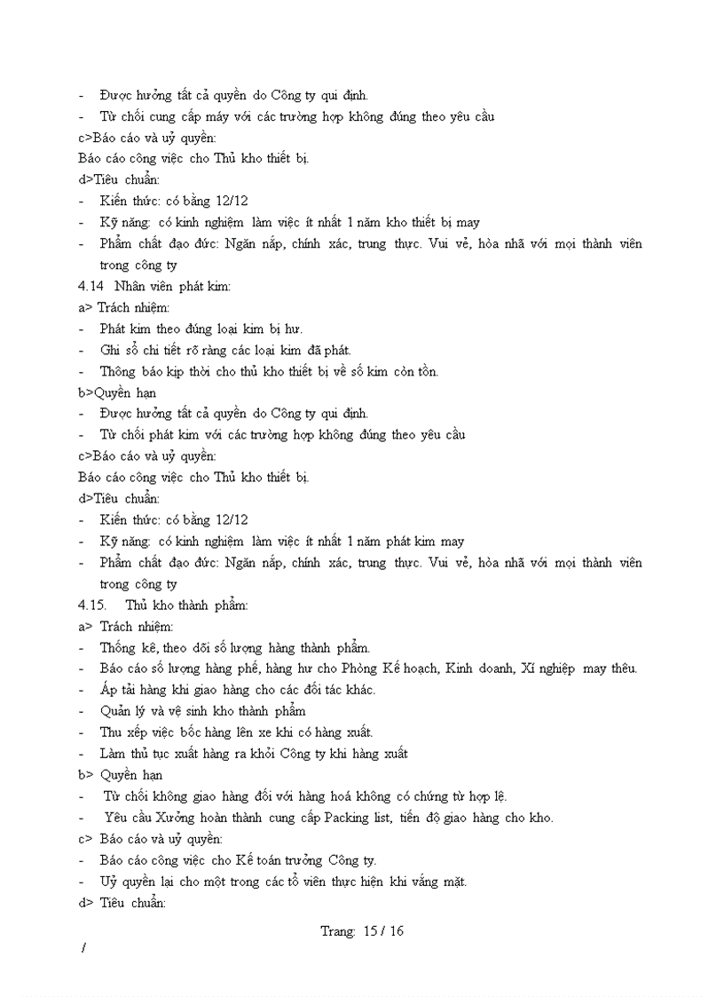 image for page Mẫu bản chức năng nhiệm vụ và mô tả công việc phòng kế toán