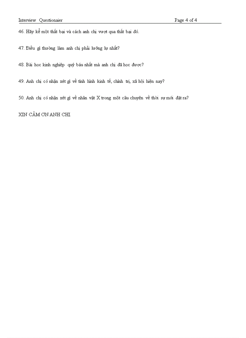 image for page Mẫu bản câu hỏi phỏng vấn