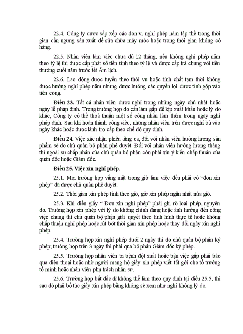 image for page Nội quy công ty