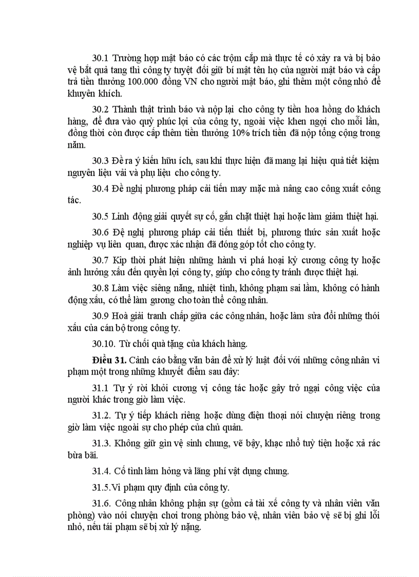 image for page Nội quy công ty