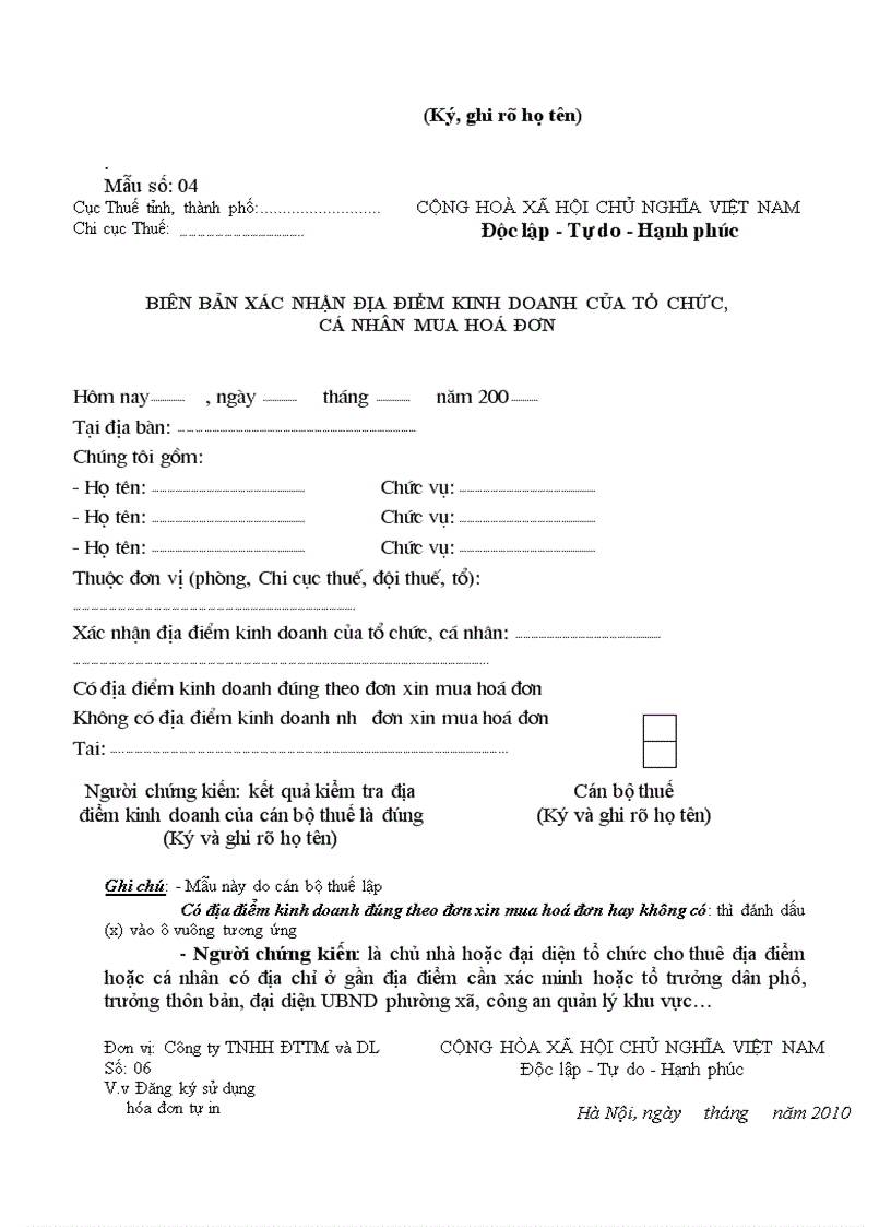 image for page Thu tục mua hoá đơn