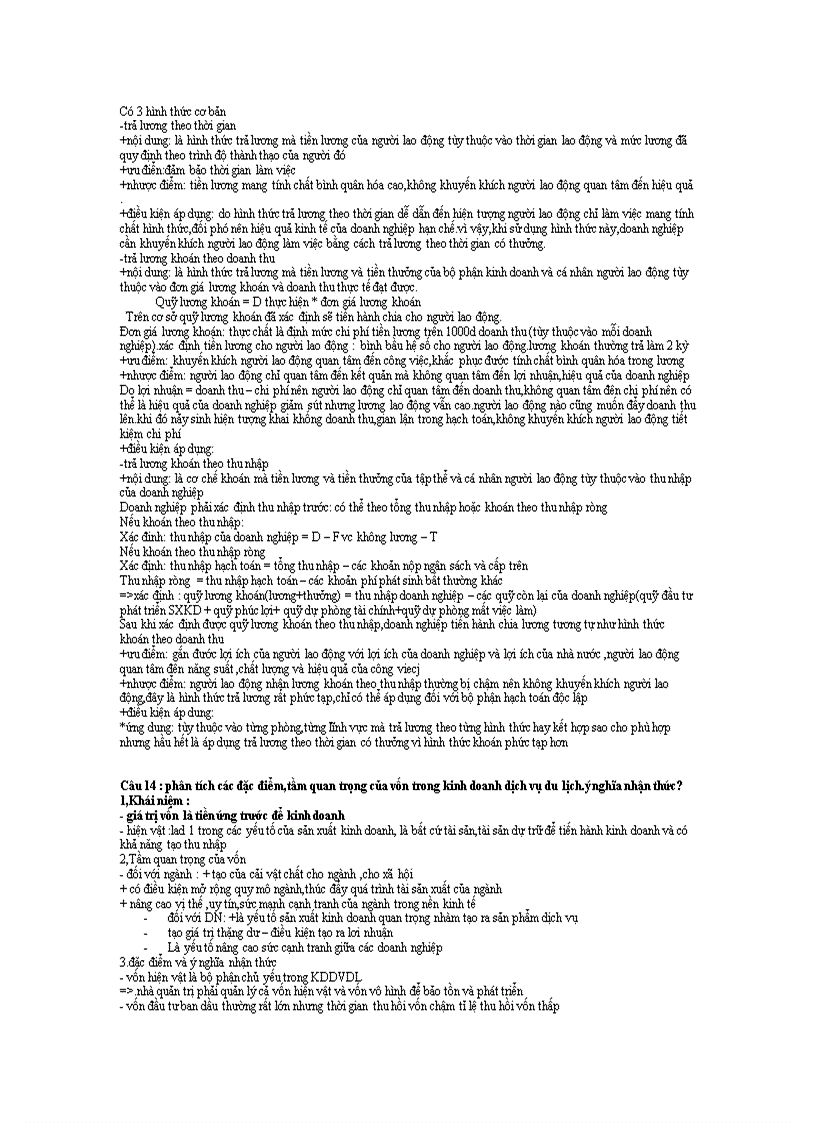 image for page Câu hỏi kinh tế doanh nghiệp dịch vụ du lịch