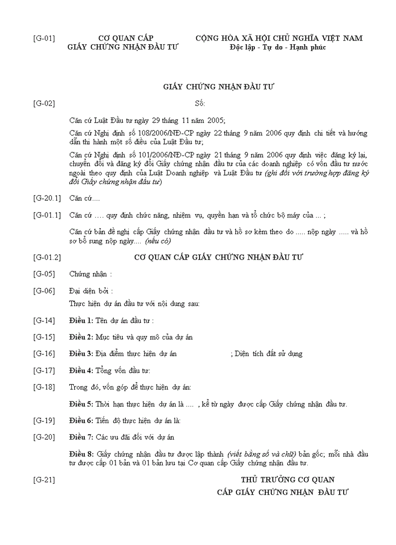 image for page Quyết định của bộ kế hoạch và đầu tư số 1088 2006 qđ bkh