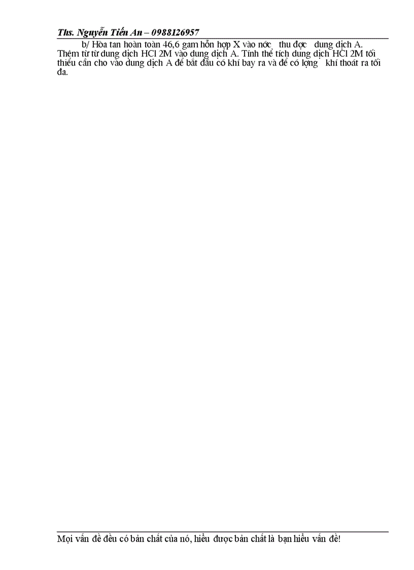 image for page Áp dụng phương trình ion rút gọn vào việc giải toán Hóa 12 Ths Nguyễn Tiến An