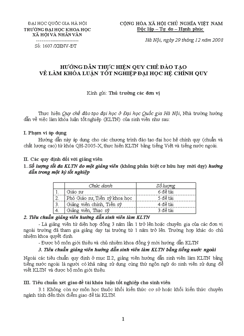 image for page Hướng dẫn thực hiện quy chế đào tạo về làm khóa luận tốt nghiệp đại học hệ chính quy