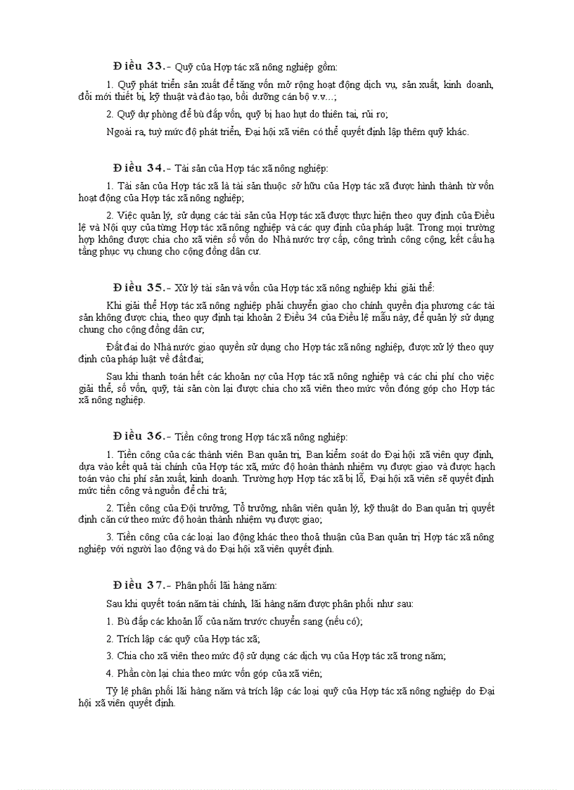 image for page Điều lệ mẫu hợp tác xã nông nghiệp 1