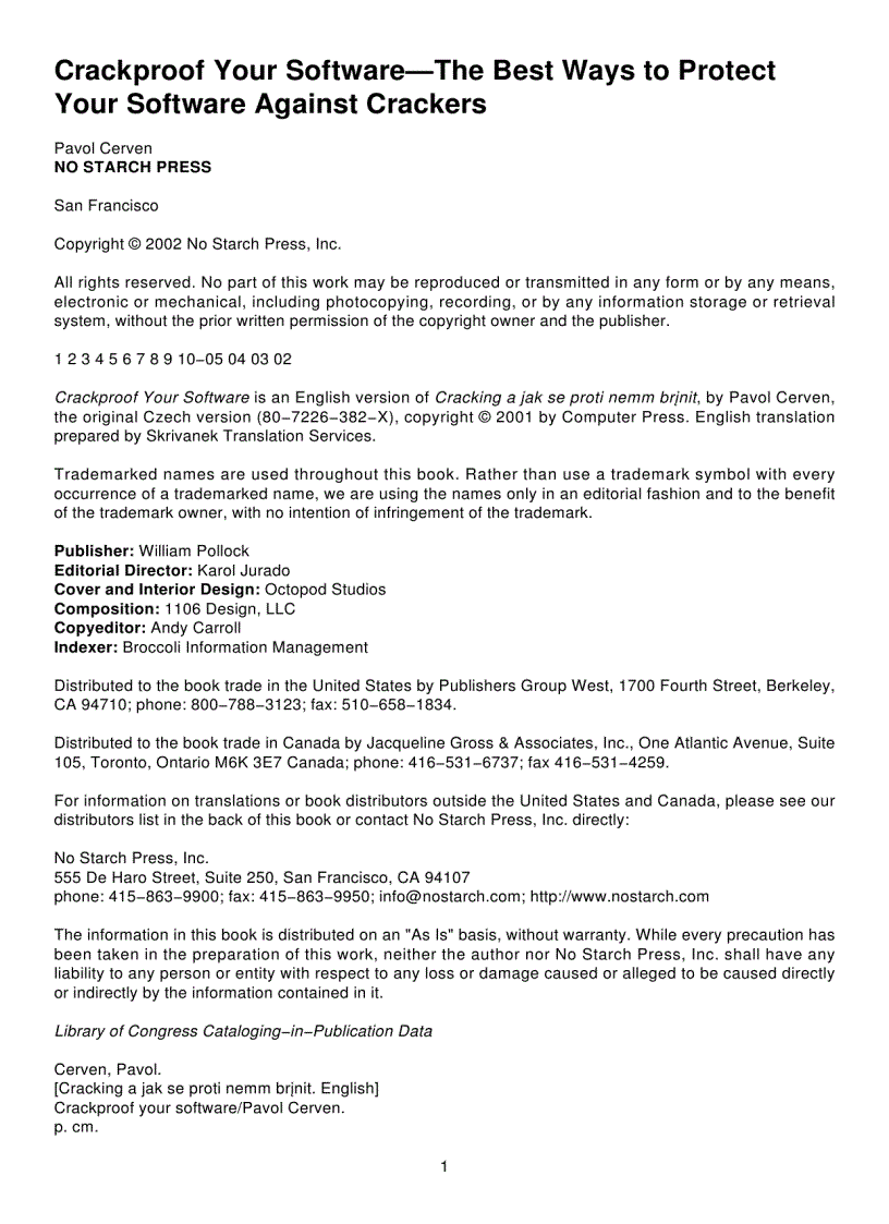 image for page Crackproof Your Software