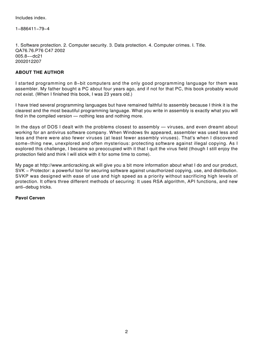 image for page Crackproof Your Software