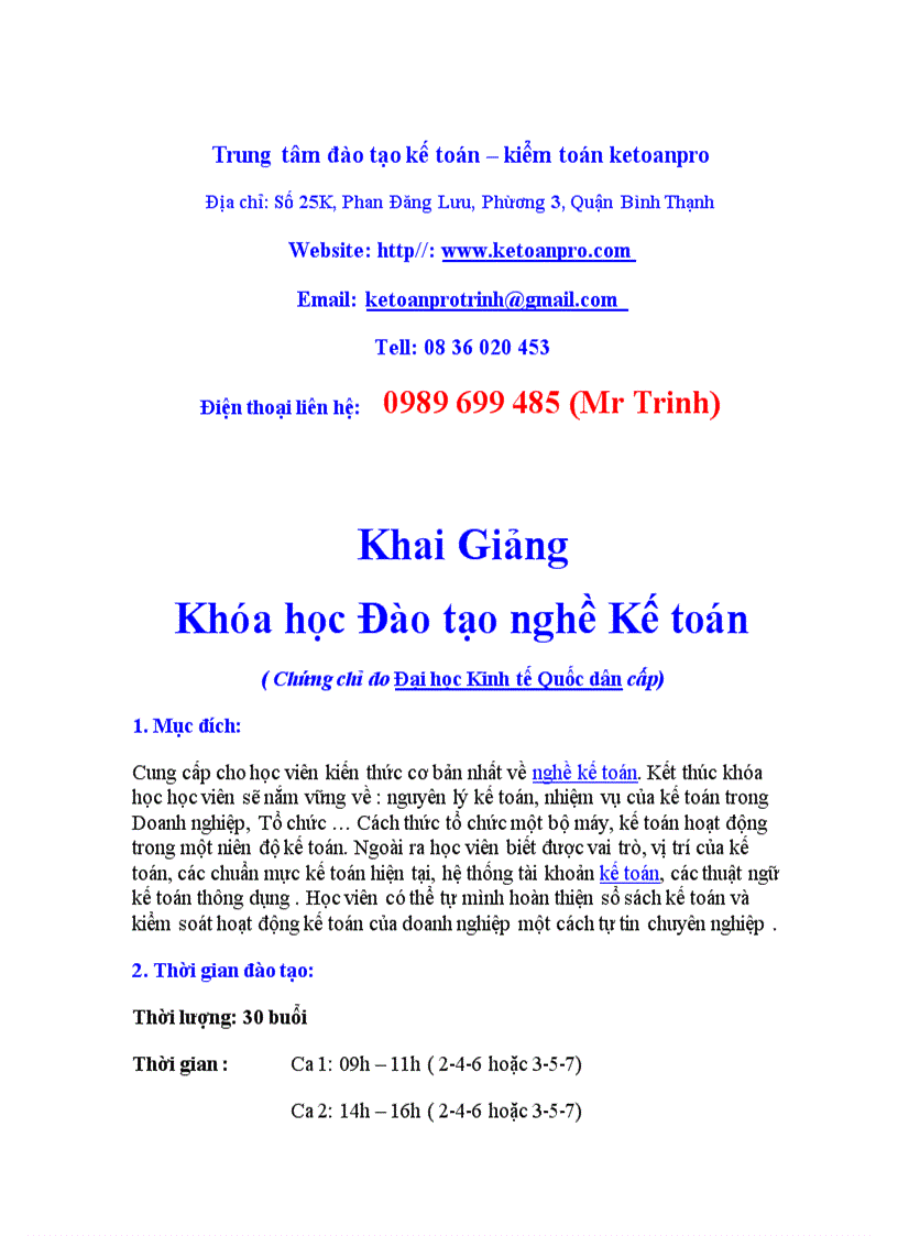 image for page Dạy thành nghề cho những người chưa học kế toán bao giờ