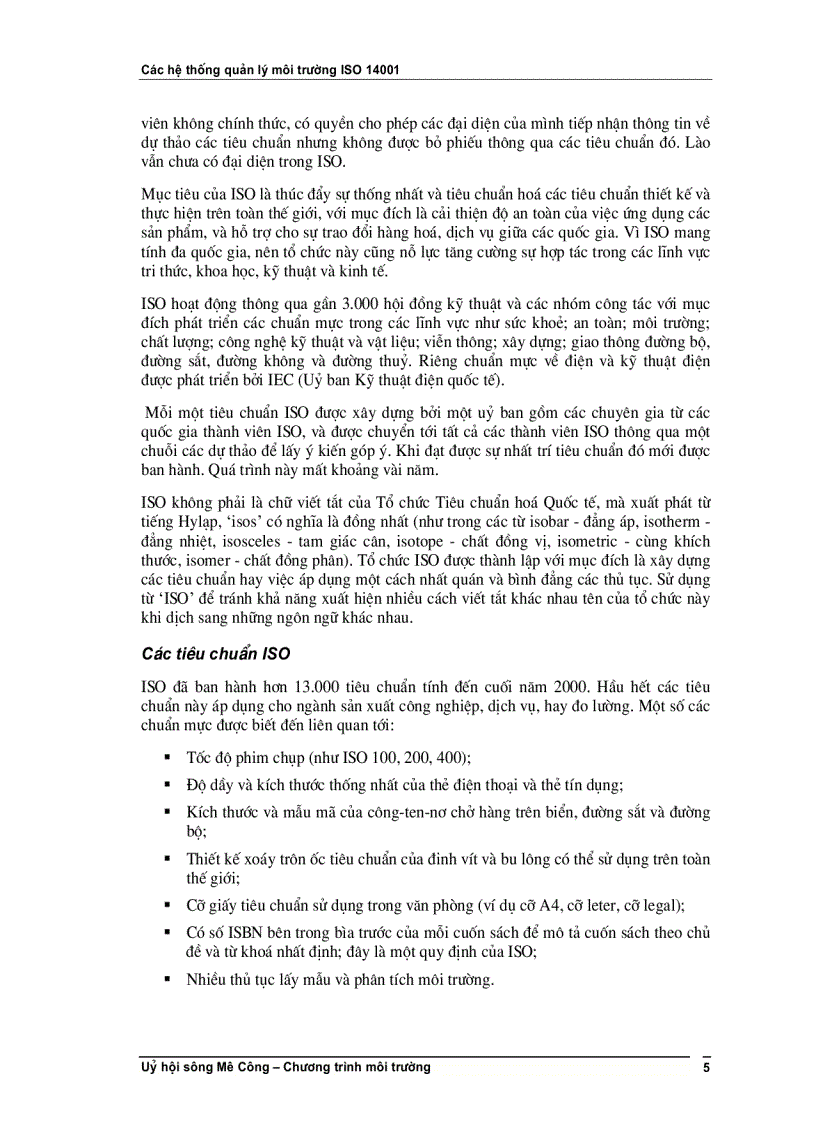 image for page Các hệ thống quản lý môi trường ISO 14001 Khoá học F