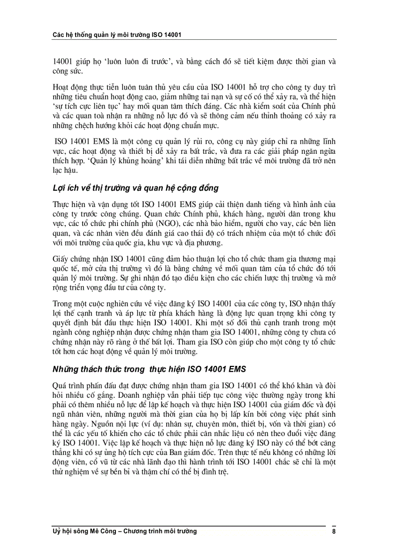 image for page Các hệ thống quản lý môi trường ISO 14001 Khoá học F