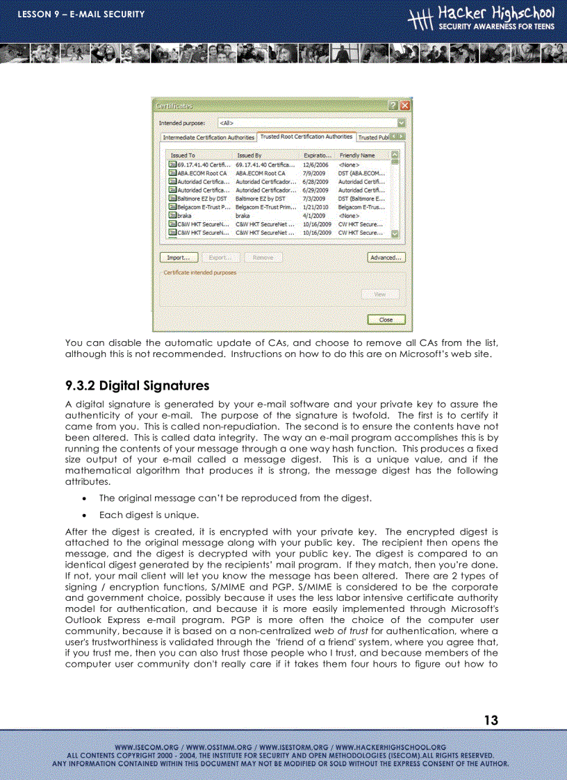 image for page E mail security