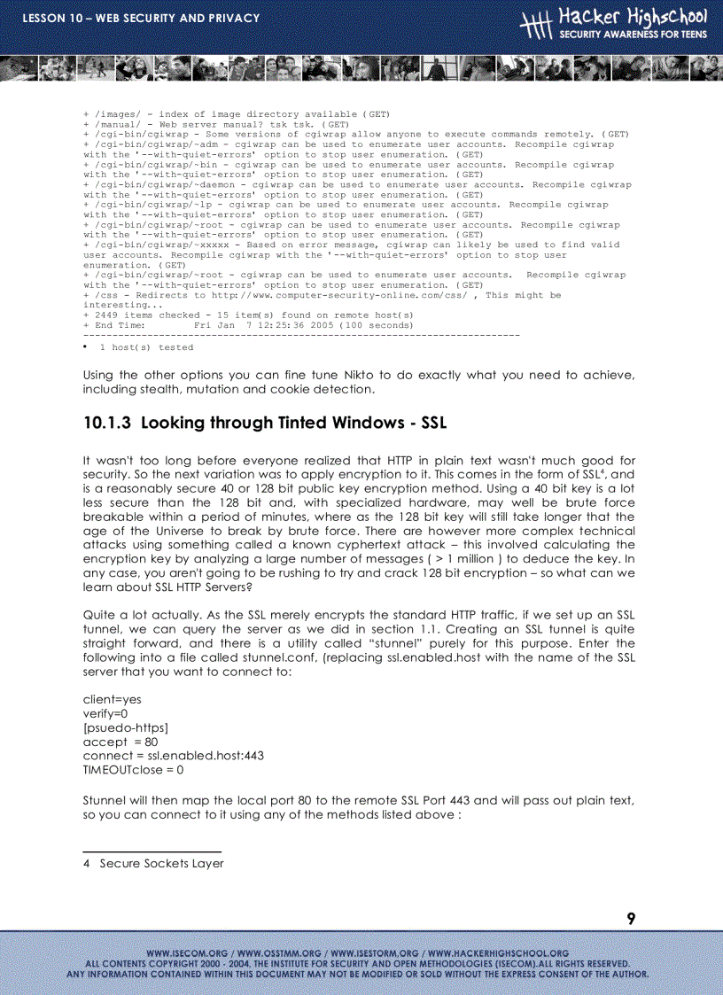 image for page Web security and privacy