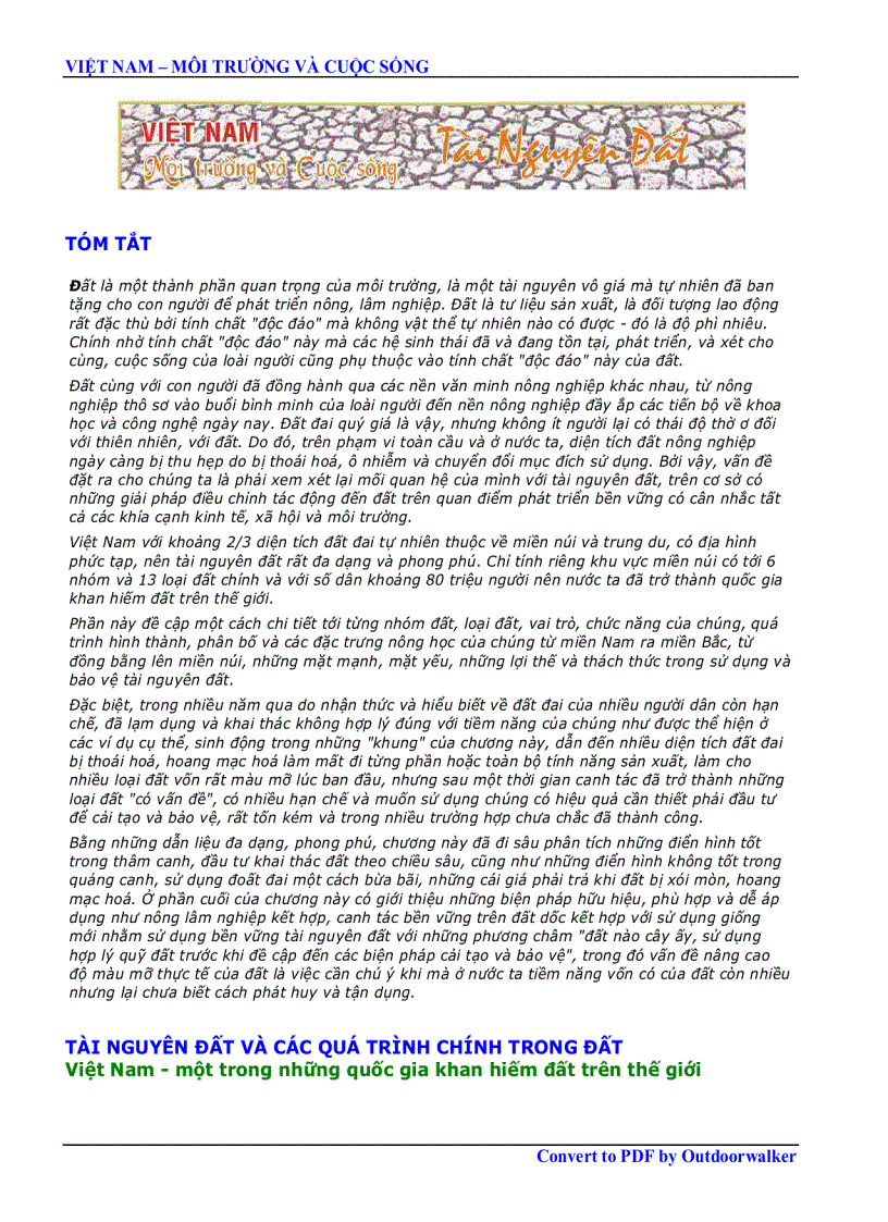 image for page Việt Nam môi trường và cuộc sống