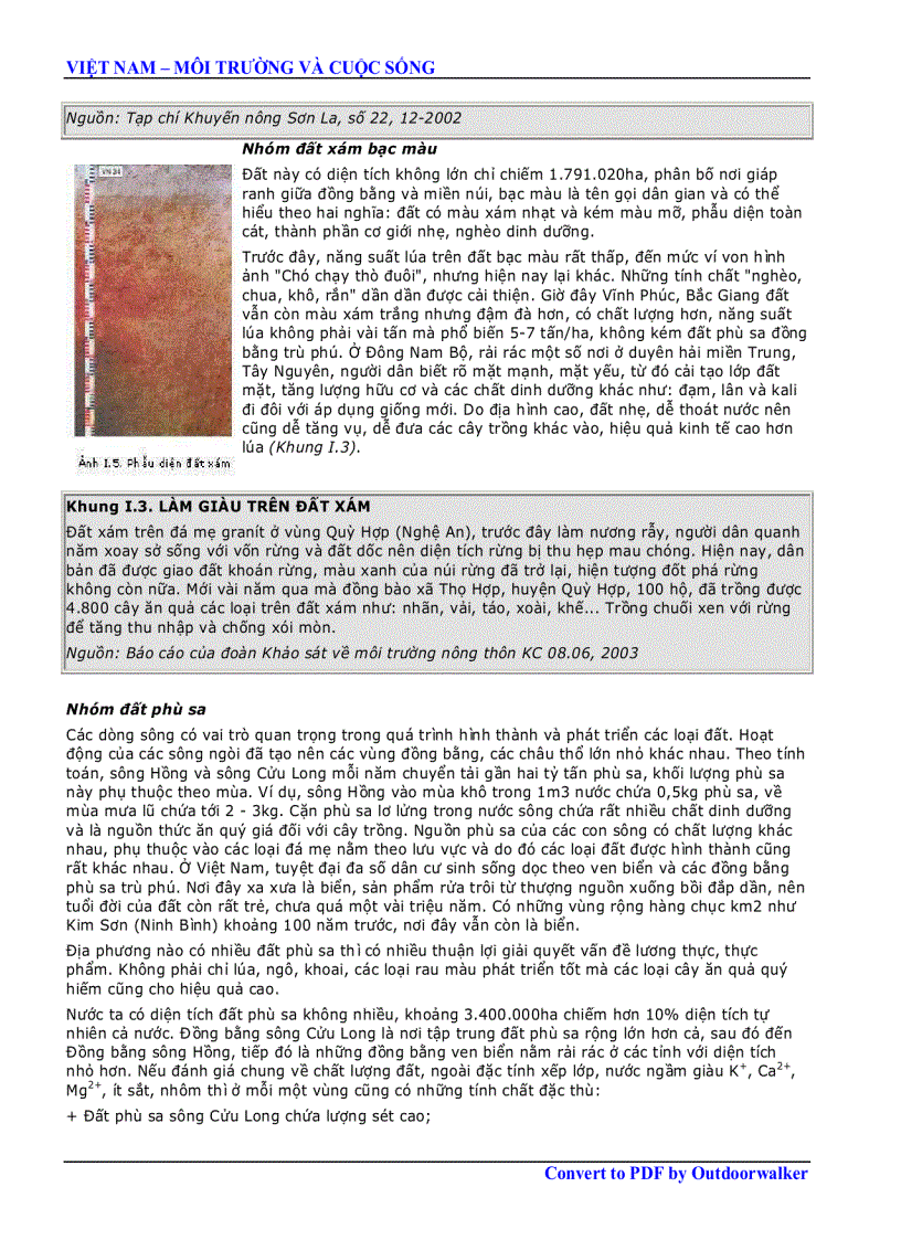 image for page Việt Nam môi trường và cuộc sống