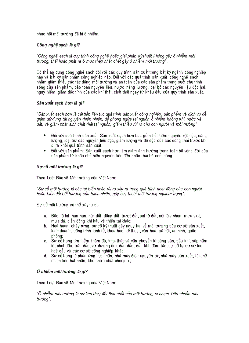 image for page 200 câu hỏi về môi trường