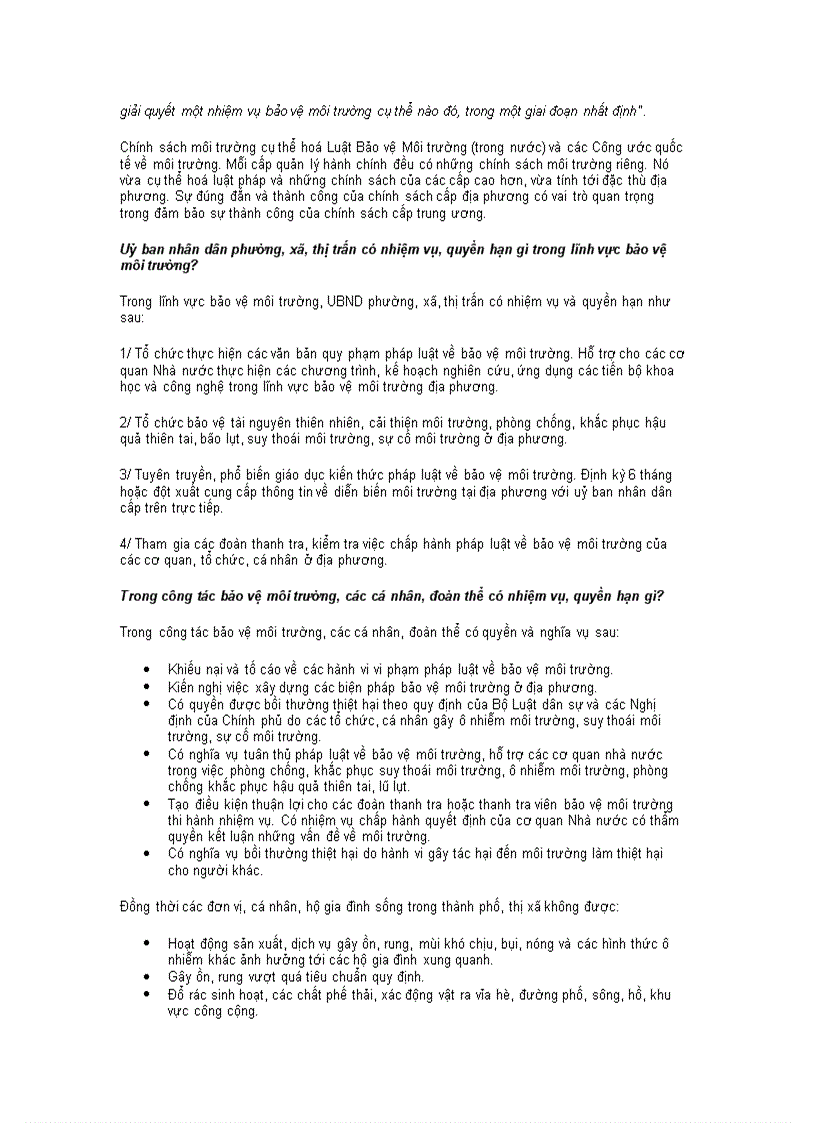 image for page 200 câu hỏi về môi trường