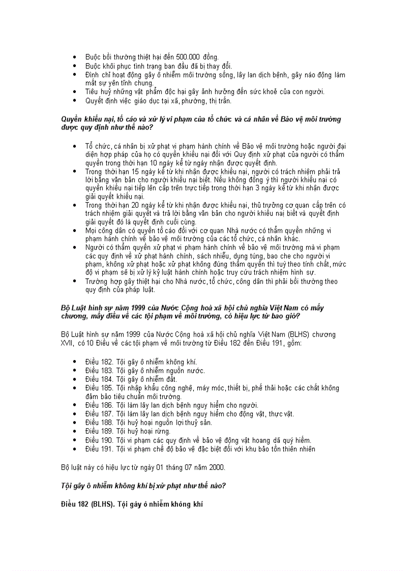 image for page 200 câu hỏi về môi trường