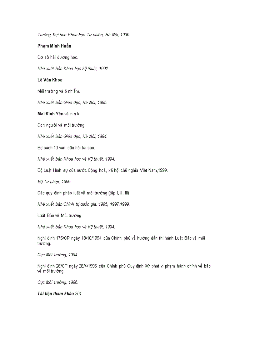 image for page 200 câu hỏi về môi trường