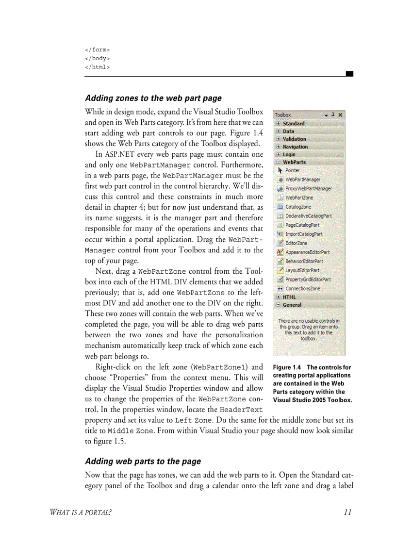 image for page ASP NET 2 0 Web Parts in Action