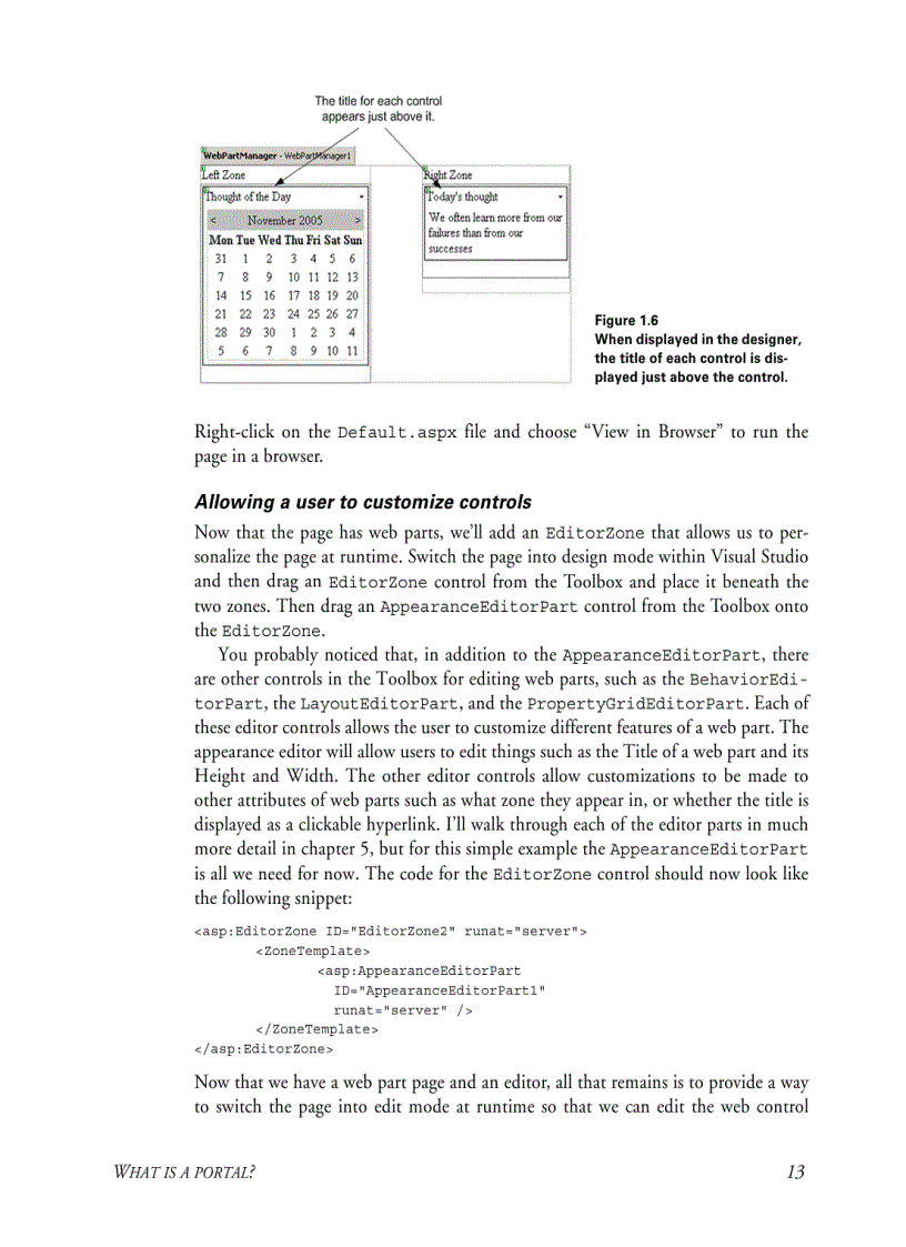 image for page ASP NET 2 0 Web Parts in Action