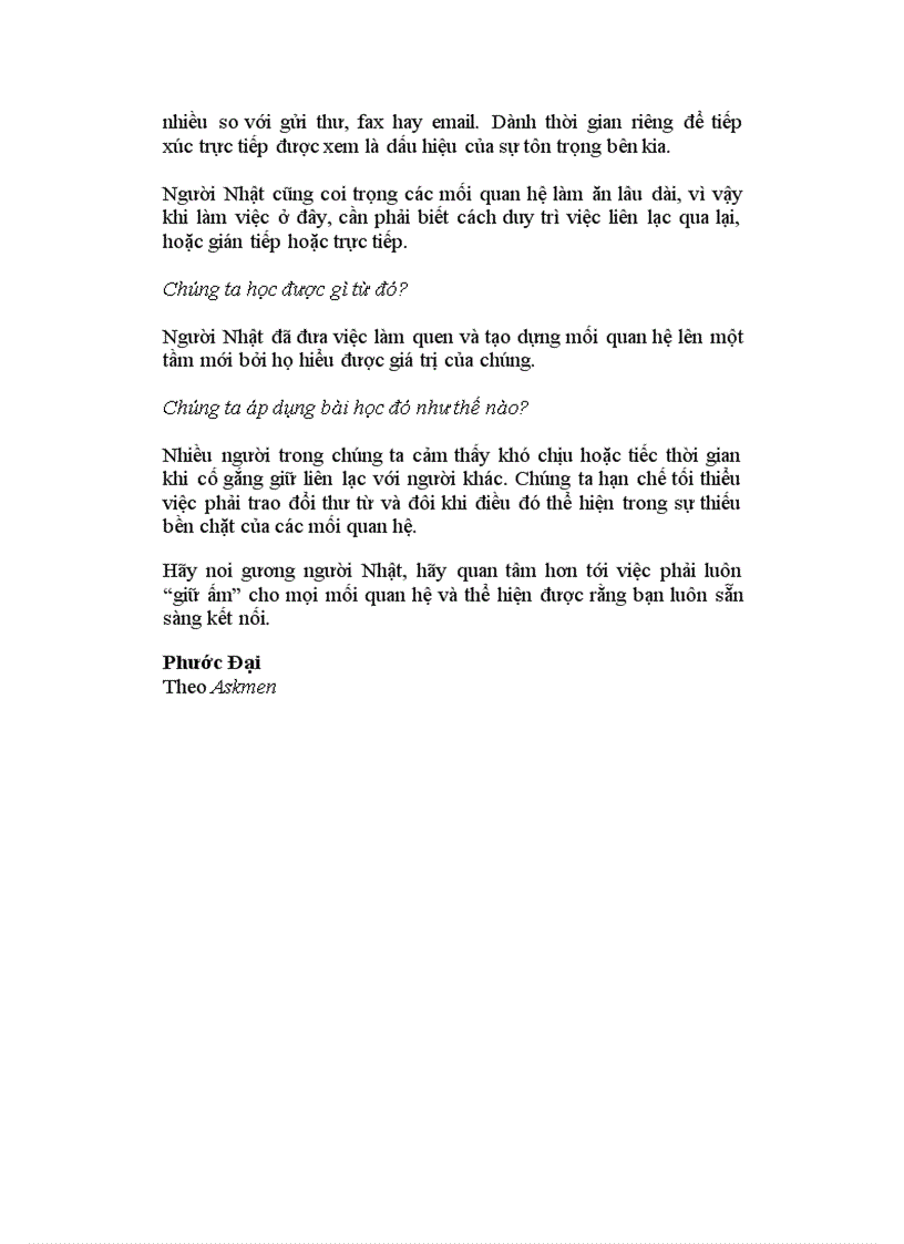 image for page 9 bài học từ văn hóa công sở của người Nhật