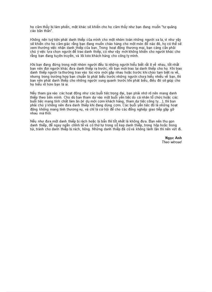 image for page Đưa danh thiếp thế nào cho đúng cách