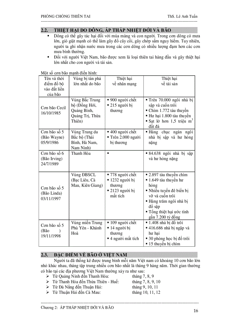 image for page Dông áp thấp nhiệt đới và bão