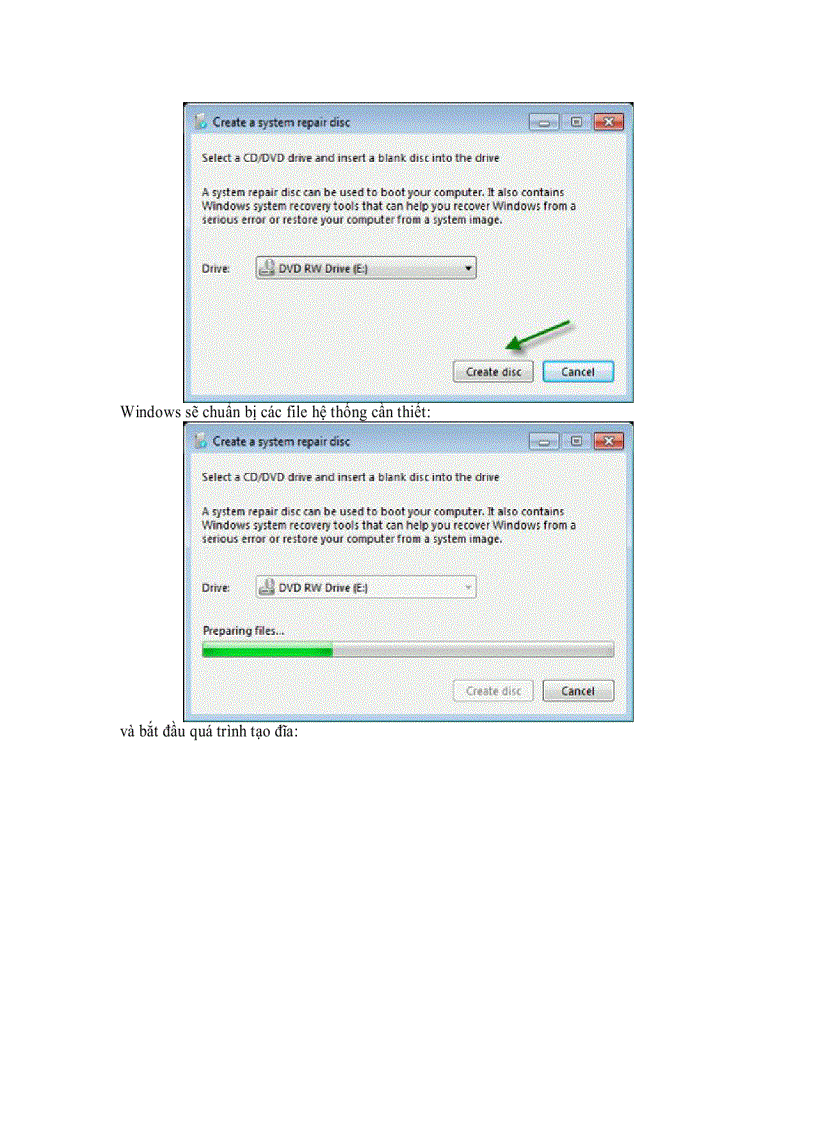 image for page Hướng dẫn tạo và sử dụng System Repair Disc trong Windows 7