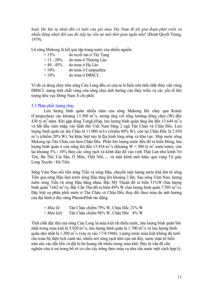 image for page Đặc điểm chế độ khí tượng thuỷ văn vùng đồng bằng sông Cửu Long