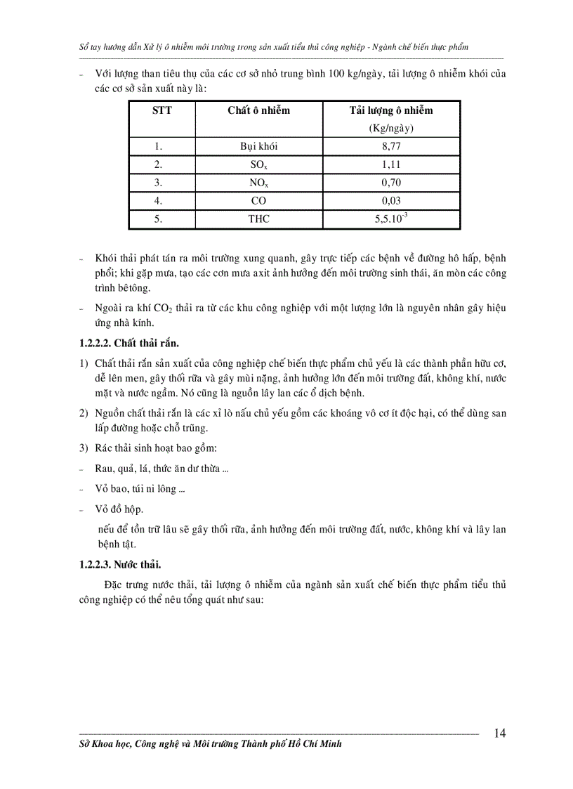 image for page Sổ tay hướng dẫn Xử lý ô nhiễm ngành chế biến thực phẩm