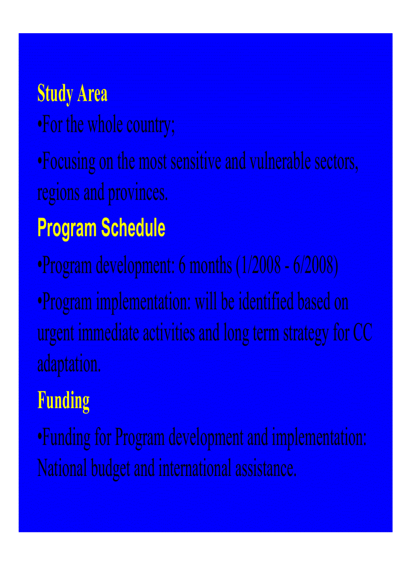 image for page Development of national target program on climate change adaption