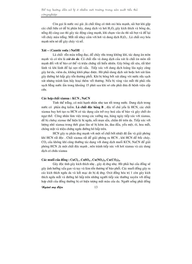 image for page Sổ tay hướng dẫn Xử lý ô nhiễm ngành mạ điện