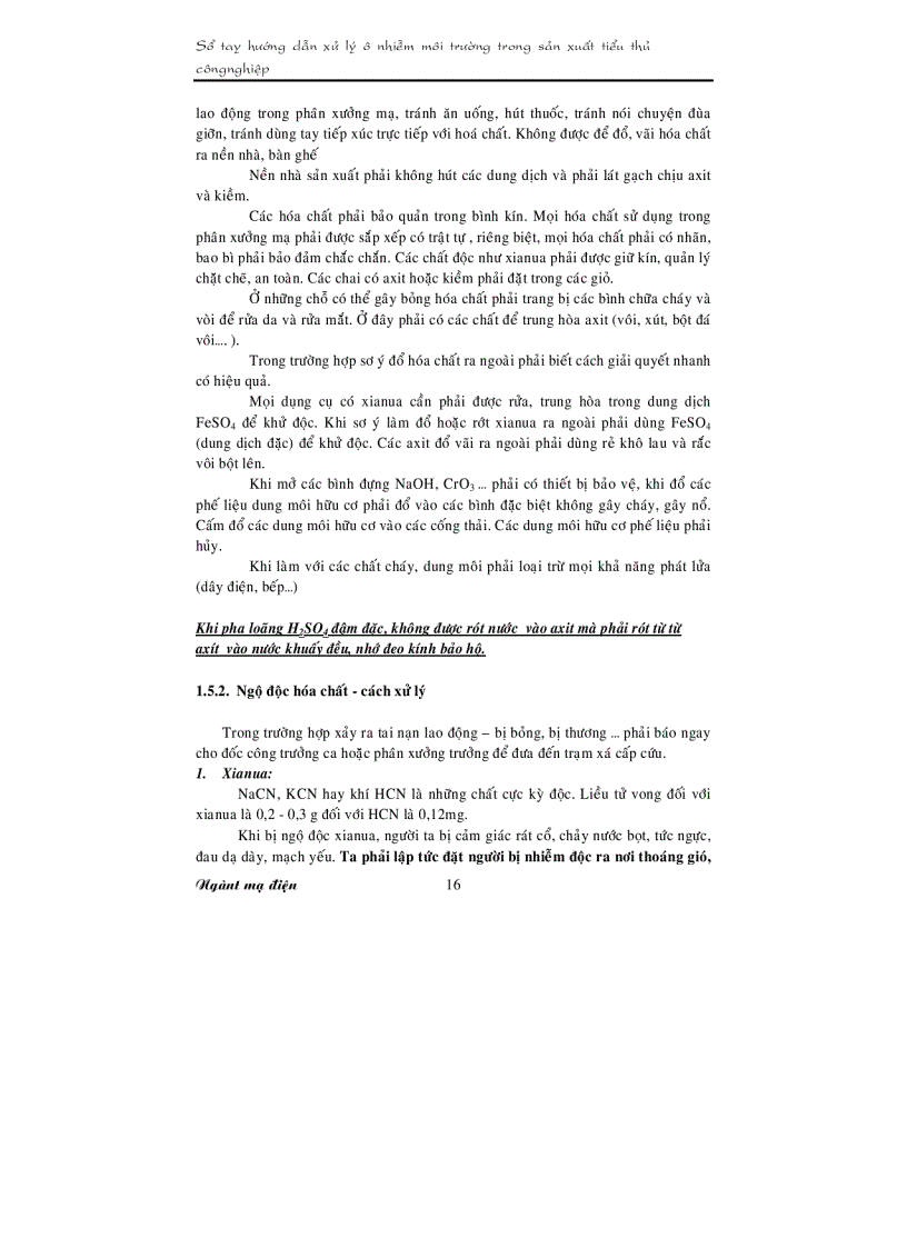 image for page Sổ tay hướng dẫn Xử lý ô nhiễm ngành mạ điện