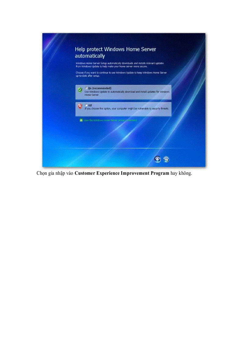 image for page Cài đặt và cấu hình Windows Home Server