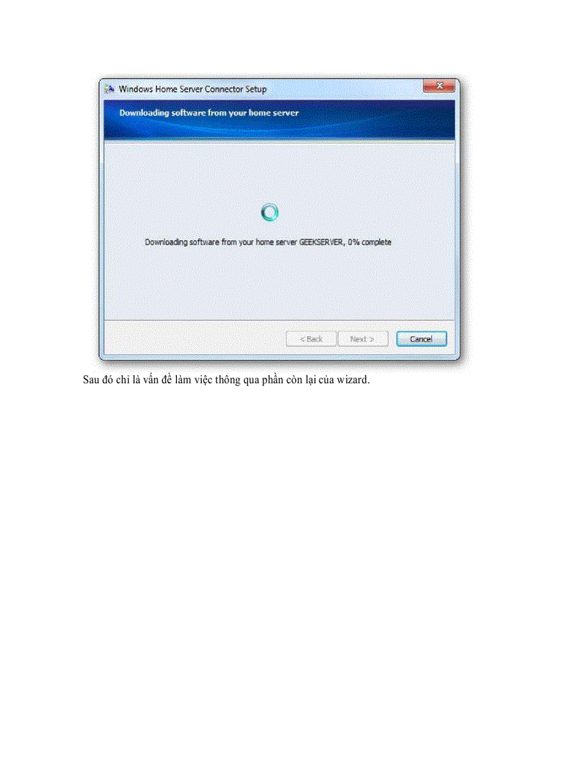 image for page Cài đặt và cấu hình Windows Home Server