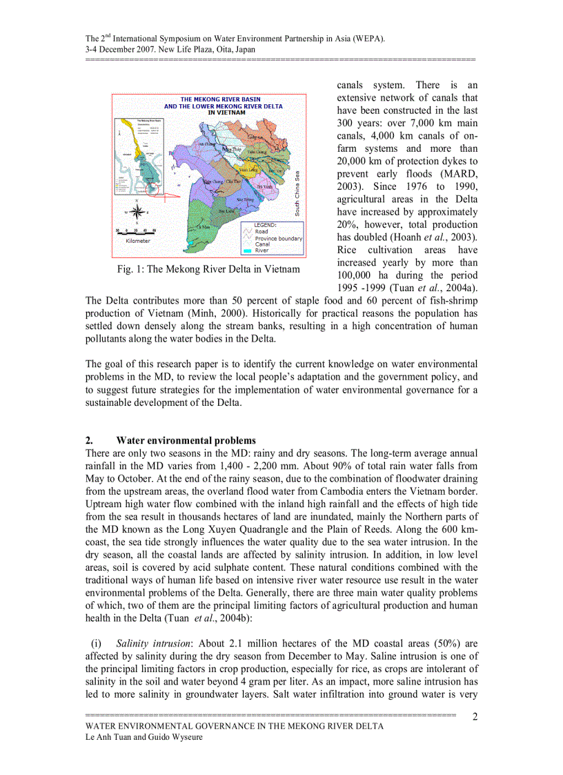 image for page Water environmental governance in the Mekong delta Vietnam