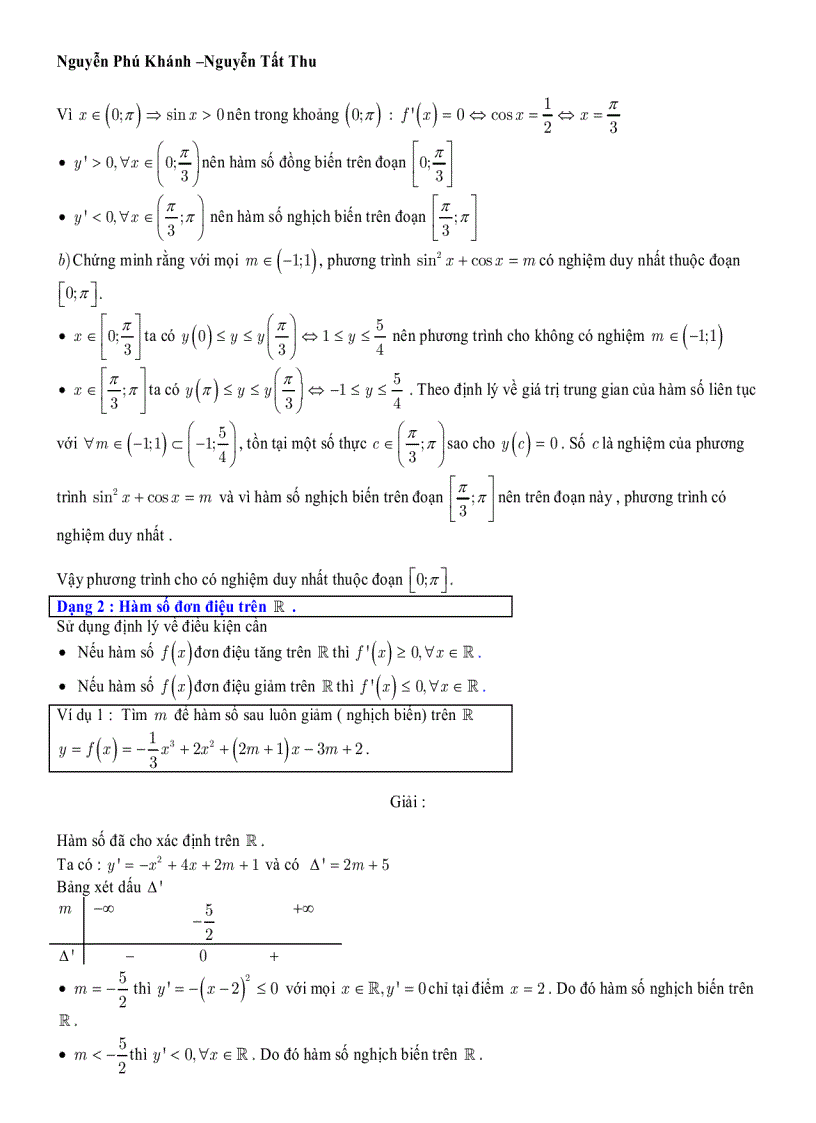 image for page Chuyên Đề Hàm Số Ôn thi Cấp Tốc 2009