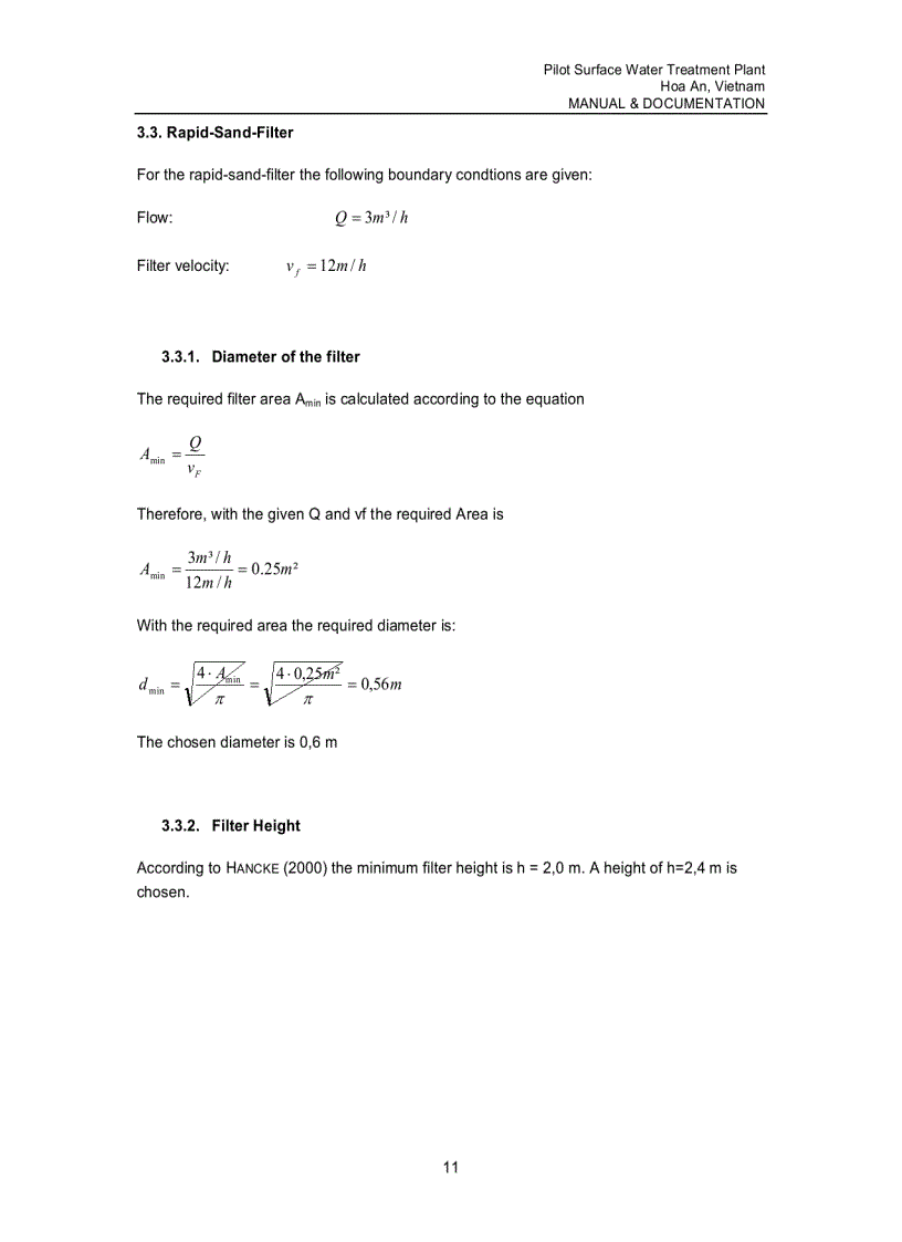 image for page Pilot surface water treatment plant Hoa An Vietnam