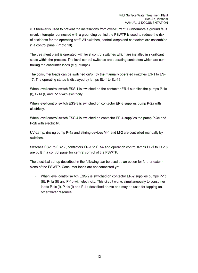 image for page Pilot surface water treatment plant Hoa An Vietnam