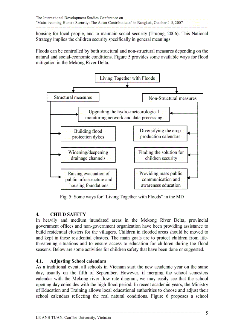 image for page Children security as part of the living together with floods strategy in the Mekong river delta VietNam