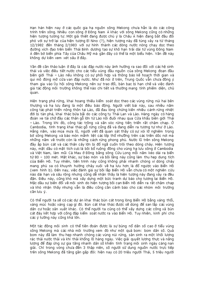 image for page Các đập nước và hồ chứa ở thượng nguồn